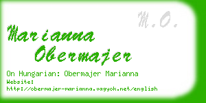 marianna obermajer business card